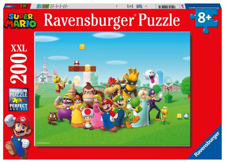 Produktbild: Puzzle Ravensburger Super Mario Abenteuer 200 Teile XXL