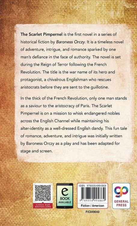 Produktbild: The Scarlet Pimpernel