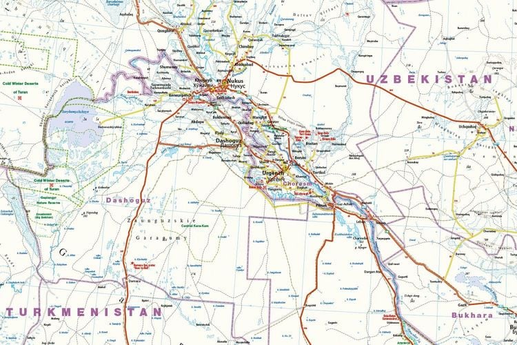Reise Know-How Landkarte Zentralasien / Central Asia (1:1.700.000