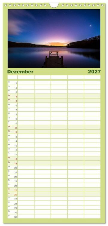 Produktbild: Familienplaner 2027 - Usedom - Deutscher Inseltraum mit 5 Spalten (Wandkalender, 21 x 45 cm) CALVENDO