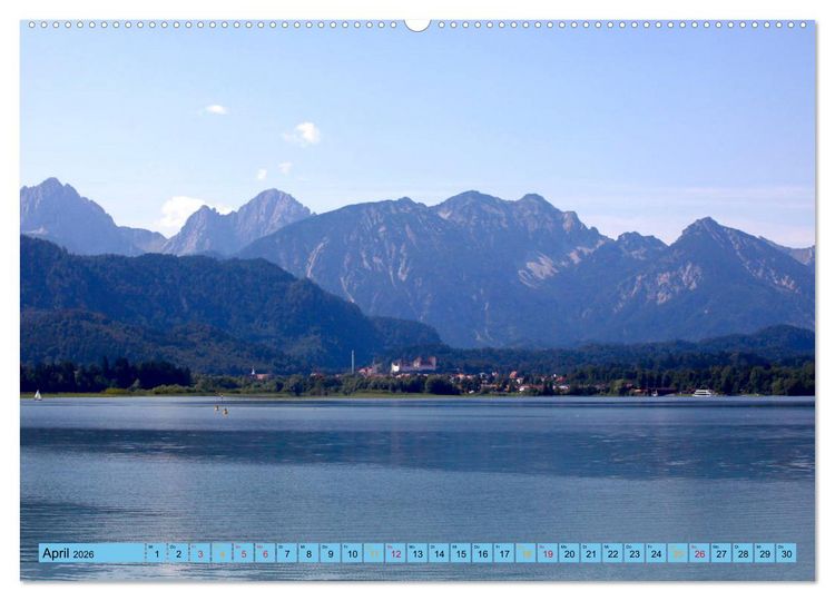 Produktbild: Sch&ouml;ner Forggensee (Wandkalender 2026 DIN A2 quer), CALVENDO Monatskalender