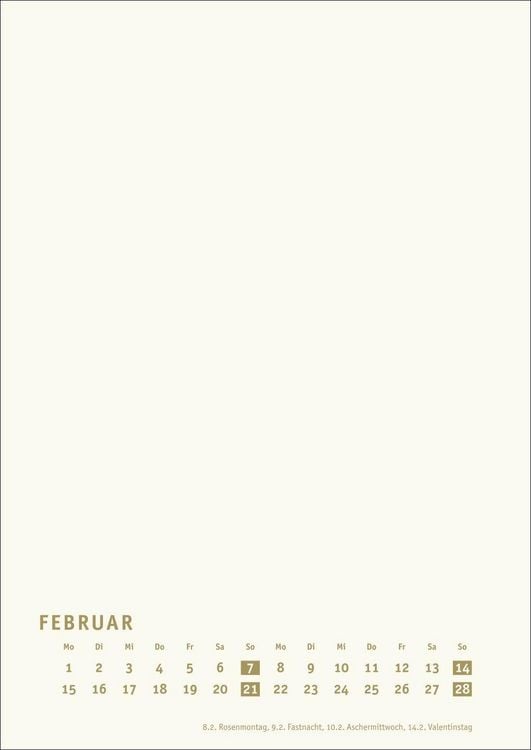 Produktbild: Premium-Bastelkalender gold A4 2027