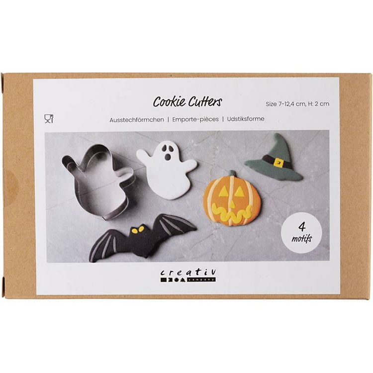 10-teiliges Halloween-Ausstechformen-Set – Geist, Kürbis, Hexenhut & Mehr, Aus Edelstahl, Für Kekse & Deko