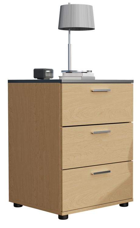 Produktbild: Holz Nachtschrank Nachttisch Schublade Testalo