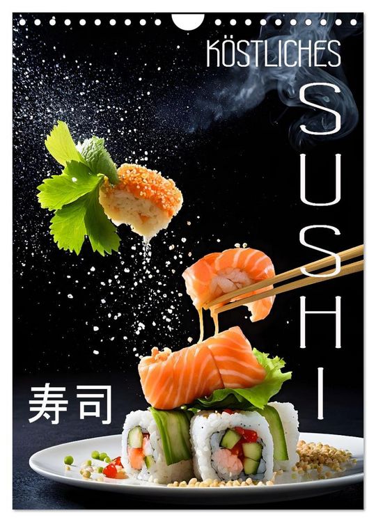 Produktbild: K&ouml;stliches Sushi (Wandkalender 2026 DIN A4 hoch), CALVENDO Monatskalender