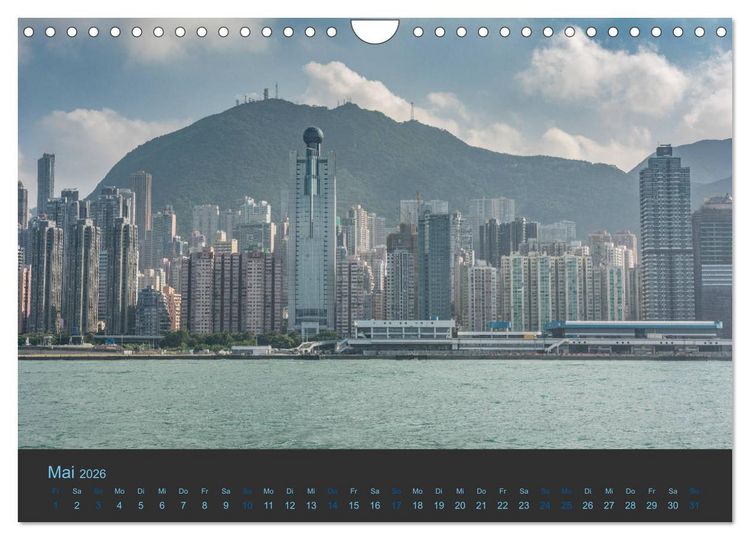 Produktbild: Hong Kong - Skylines (Wandkalender 2026 DIN A4 quer), CALVENDO Monatskalender