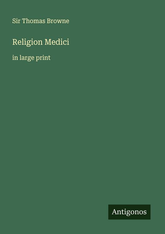 Produktbild: Religion Medici