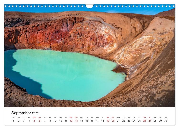 Produktbild: Island - Elemente der Natur (Wandkalender 2026 DIN A3 quer), CALVENDO Monatskalender