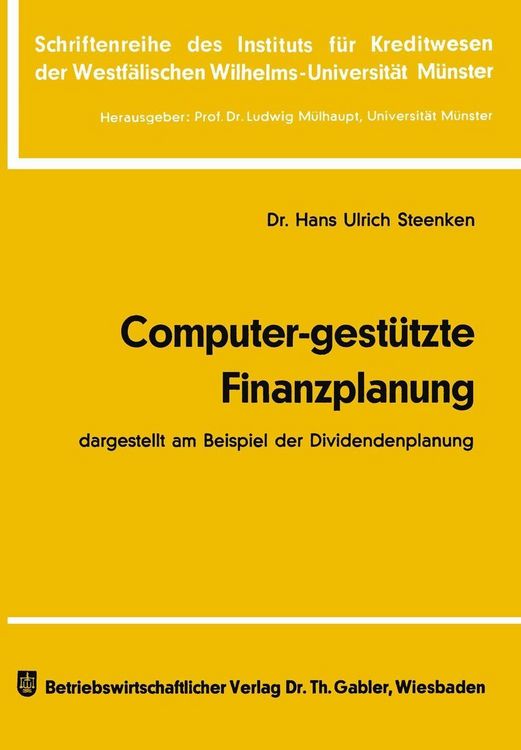 Produktbild: Computer-gest&uuml;tzte Finanzplanung