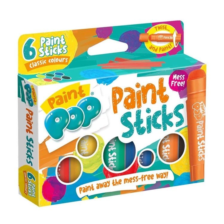 Produktbild: Paint Pop: Paint Sticks 6-Pack (klassische Farben)