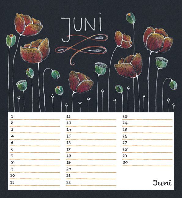 Produktbild: Geburtstagskalender Chalk Love