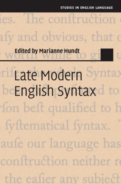 Produktbild: Late Modern English Syntax