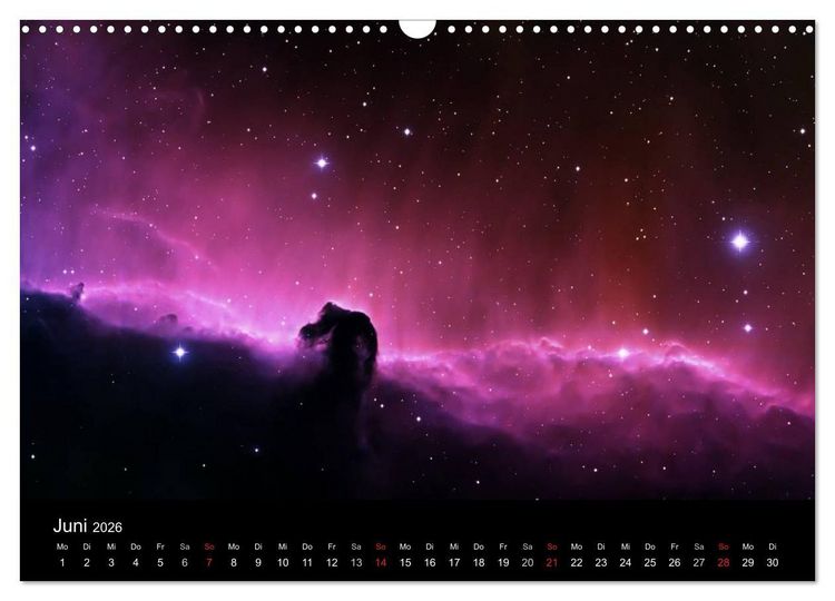 Produktbild: Der Weltraum. Spektakul&auml;re Gasnebel und Galaxien (Wandkalender 2026 DIN A3 quer), CALVENDO Monatskalender