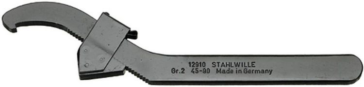 Produktbild: Stahlwille 44010002 12910 GR. 2 45-90 Hakenschl&uuml;ssel Schl&uuml;sselweite (Metrisch) 90mm