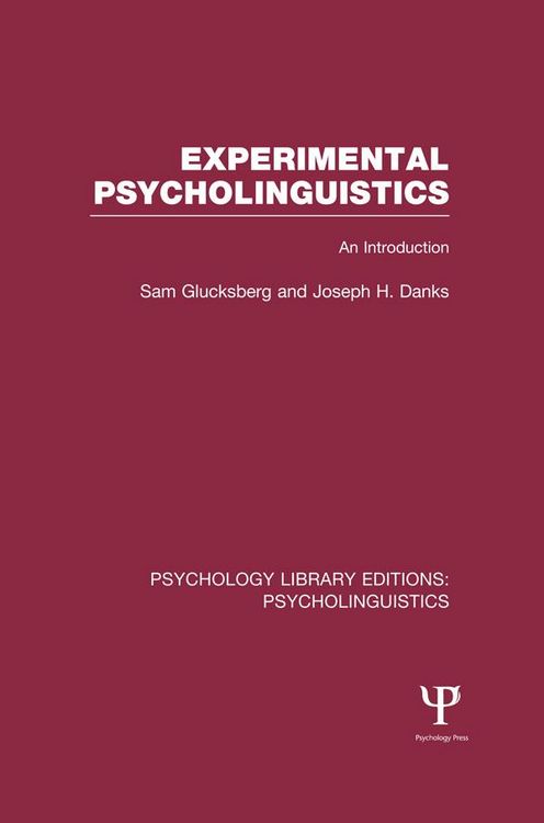 Produktbild: Experimental Psycholinguistics (PLE: Psycholinguistics)