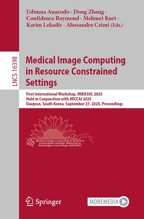 Produktbild: Medical Image Computing in Resource Constrained Settings