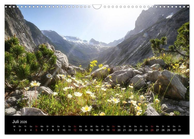 Produktbild: Bergblicke - Karwendel (Wandkalender 2026 DIN A3 quer), CALVENDO Monatskalender