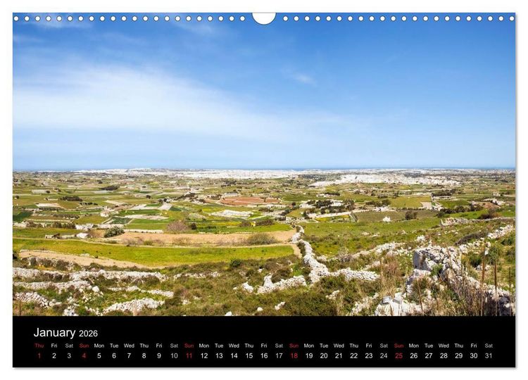 Produktbild: Malta. The sunny island full of charm. (Wall Calendar 2026 DIN A3 landscape), CALVENDO 12 Month Wall Calendar