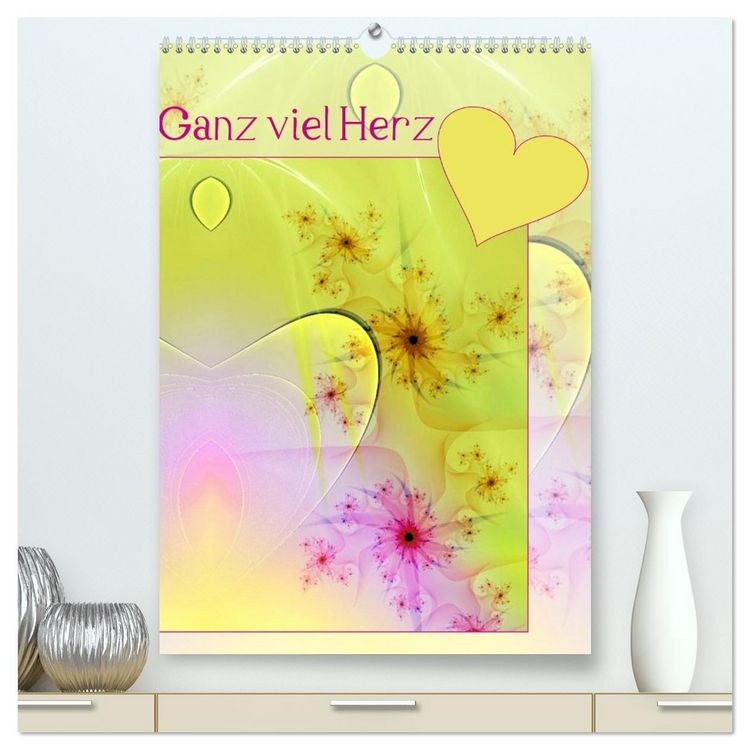 Produktbild: Ganz viel Herz (hochwertiger Premium Wandkalender 2026 DIN A2 hoch), Kunstdruck in Hochglanz