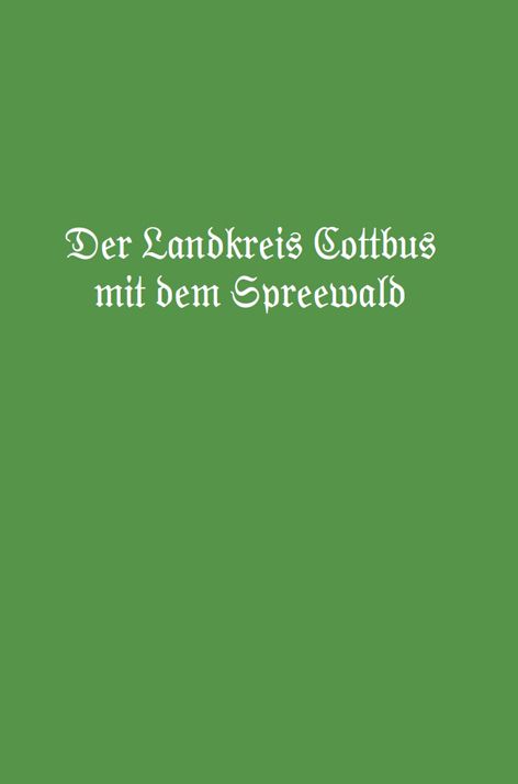 Produktbild: Der Landkreis Cottbus mit dem Spreewald