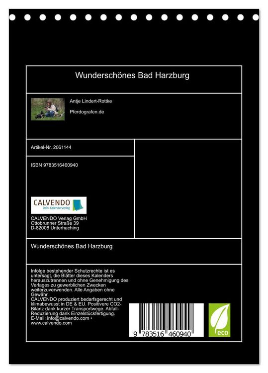 Produktbild: Wundersch&ouml;nes Bad Harzburg (Tischkalender 2026 DIN A5 hoch), CALVENDO Monatskalender
