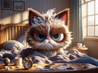 Produktbild: CALVENDO Puzzle Morgendlicher Katzenjammer: Der Weckruf des Lebens | 1000 Teile Lege-Gr&ouml;&szlig;e 64x48cm Foto-Puzzle f&uuml;r gl&uuml;ckliche Stunden