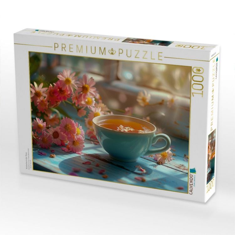 Produktbild: CALVENDO Puzzle Kr&auml;utertee in der Tasse | 1000 Teile Lege-Gr&ouml;&szlig;e 64x48cm Foto-Puzzle f&uuml;r gl&uuml;ckliche Stunden