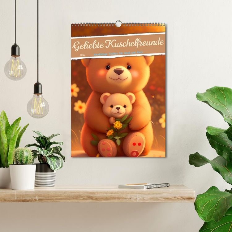 Produktbild: Knuddelige Kuschelfreunde (Wandkalender 2026 DIN A3 hoch), CALVENDO Monatskalender