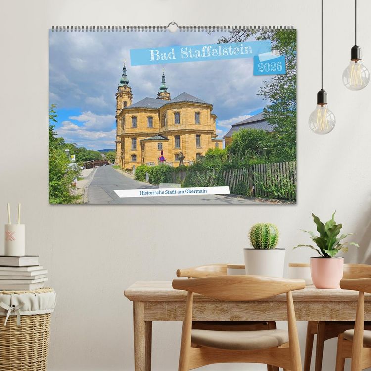 Produktbild: Bad Staffelstein - historische Stadt am Obermain (Wandkalender 2026 DIN A2 quer), CALVENDO Monatskalender