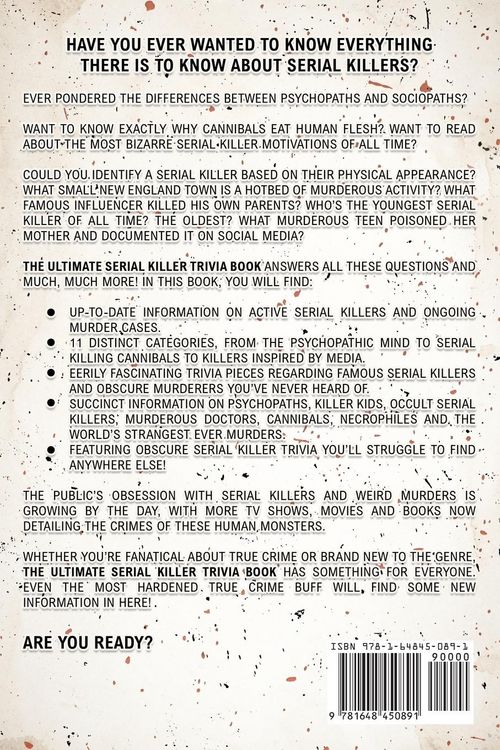 Produktbild: The Ultimate Serial Killer Trivia Book