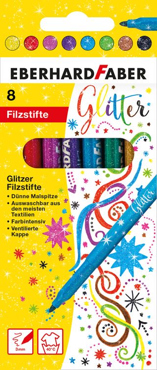 Produktbild: Filzstifte Glitzer