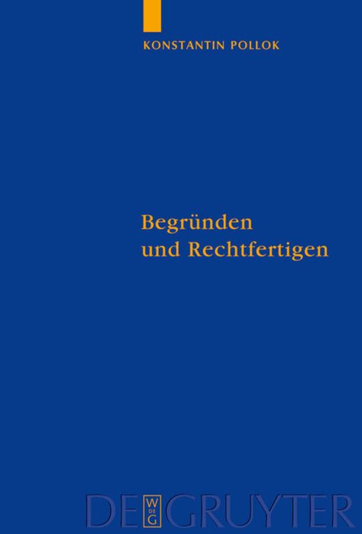 Produktbild: Begr&uuml;nden und Rechtfertigen