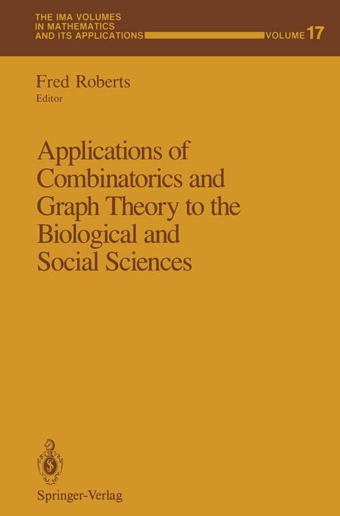 Produktbild: Applications of Combinatorics and Graph Theory to the Biological and Social Sciences
