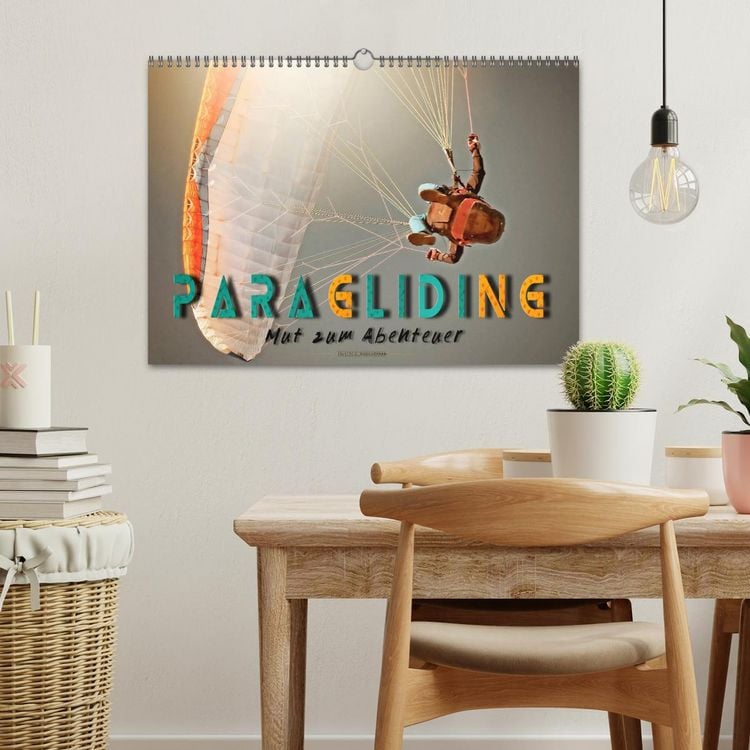 Produktbild: Paragliding - Mut zum Abenteuer (Wandkalender 2026 DIN A3 quer), CALVENDO Monatskalender