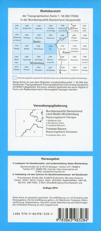 Produktbild: Ulm 1 : 50 000