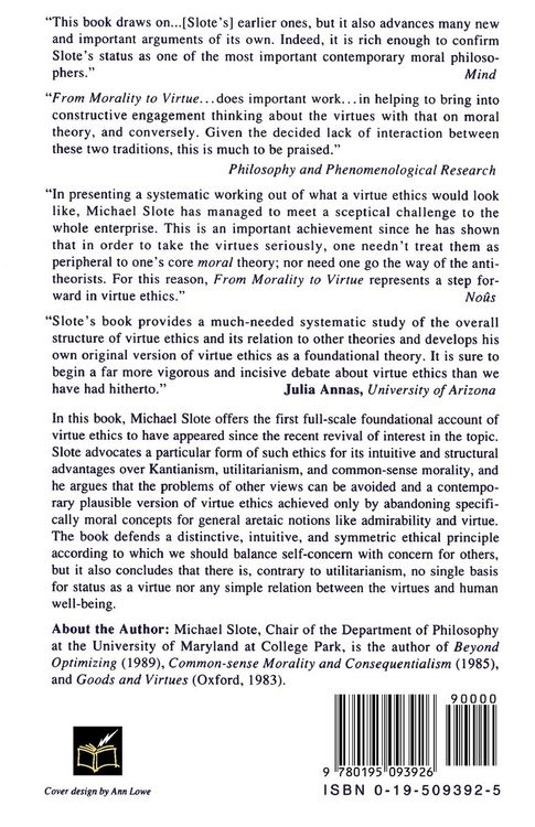 Produktbild: From Morality to Virtue