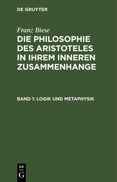 Produktbild: Logik und Metaphysik