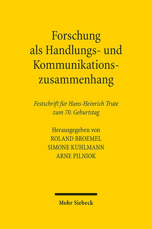 Produktbild: Forschung als Handlungs- und Kommunikationszusammenhang
