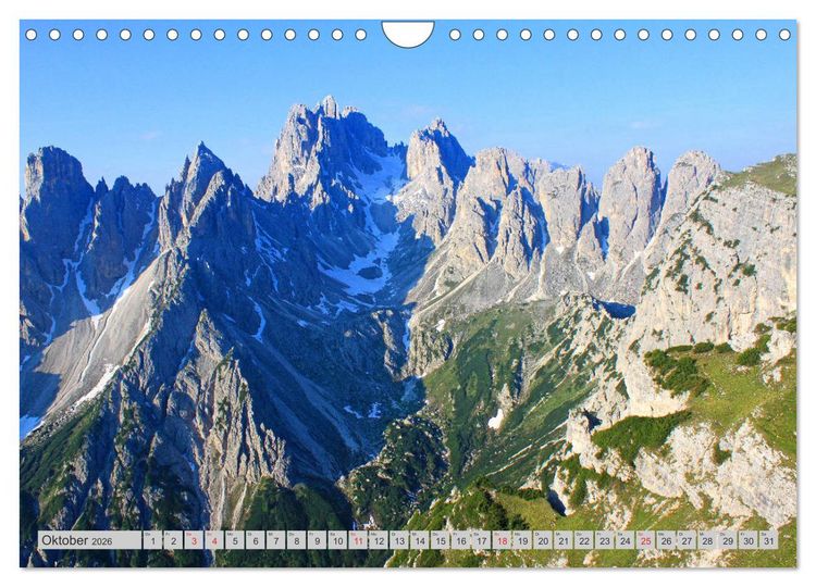 Produktbild: Meine Dolomiten Berge (Wandkalender 2026 DIN A4 quer), CALVENDO Monatskalender