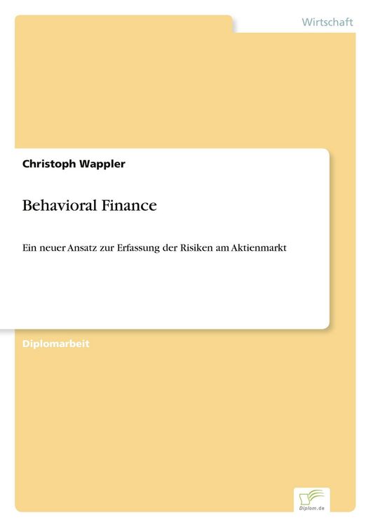 Produktbild: Behavioral Finance
