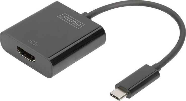 Produktbild: Digitus TV, Monitor Adapter [1x USB-C&reg; Stecker - 1x HDMI-Buchse] DA-70852 15.00cm