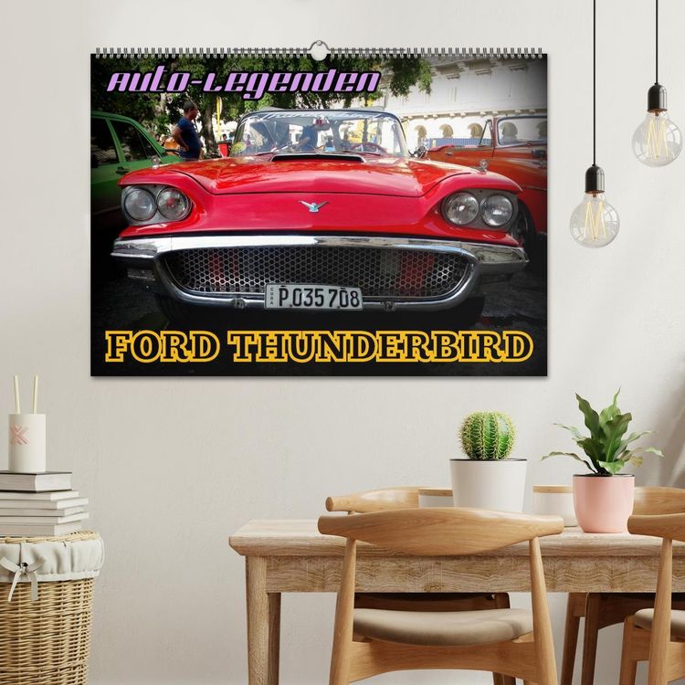 Produktbild: Auto-Legenden: FORD THUNDERBIRD (Wandkalender 2026 DIN A2 quer), CALVENDO Monatskalender