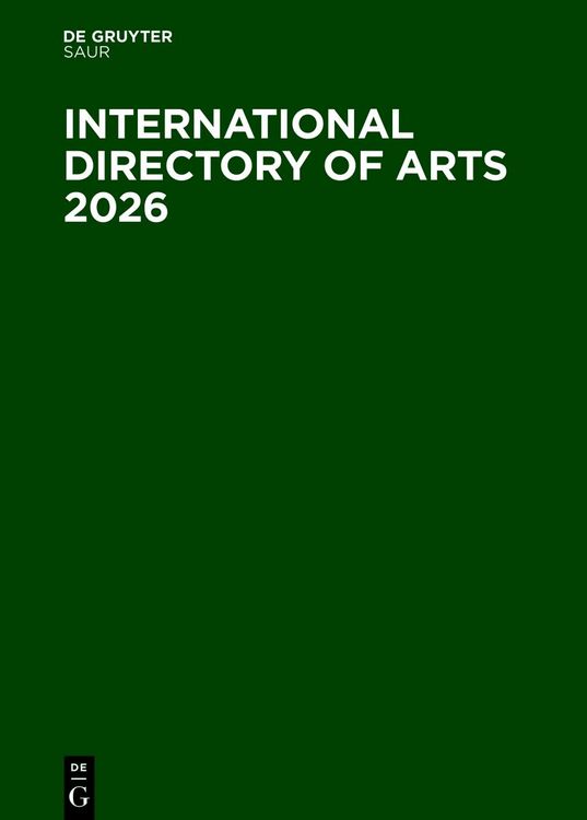 Produktbild: International Directory of Arts 2026