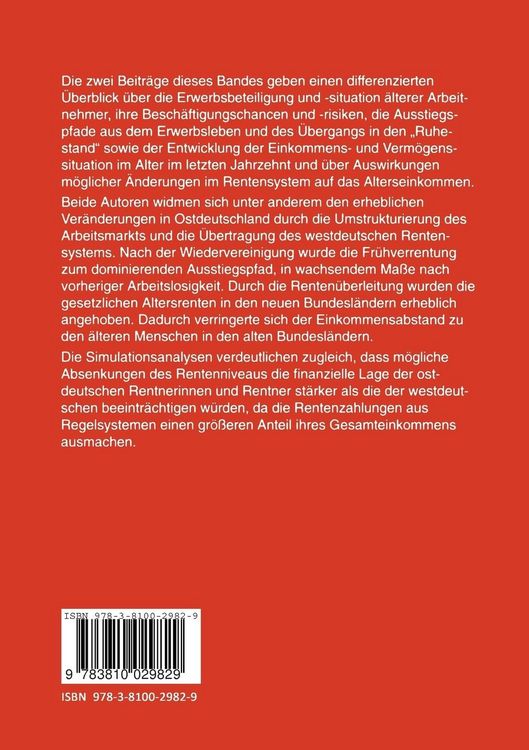 Produktbild: Erwerbsbiographien und materielle Lebenssituation im Alter