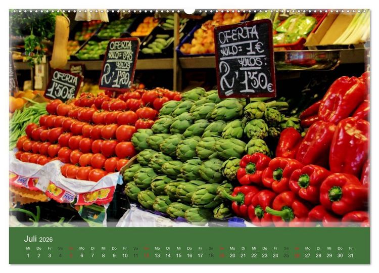 Produktbild: Spanische LebensArt (hochwertiger Premium Wandkalender 2026 DIN A2 quer), Kunstdruck in Hochglanz