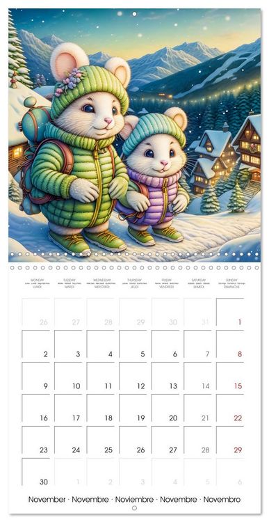 Produktbild: Mice dreams (Wall Calendar 2026 12 &times; 12 Inch) CALVENDO 12 Month Wall Calendar