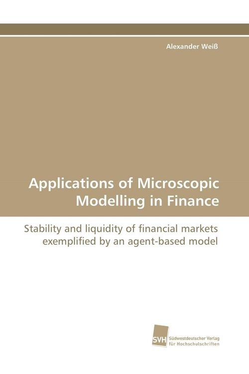 Produktbild: Applications of Microscopic Modelling in Finance