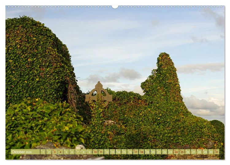 Produktbild: Ehrf&uuml;rchtige Stille - Friedh&ouml;fe in Irland (hochwertiger Premium Wandkalender 2026 DIN A2 quer), Kunstdruck in Hochglanz