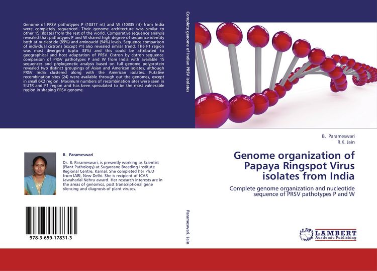 Produktbild: Genome organization of Papaya Ringspot Virus isolates from India