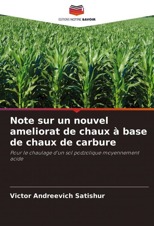 Produktbild: Note sur un nouvel ameliorat de chaux &agrave; base de chaux de carbure